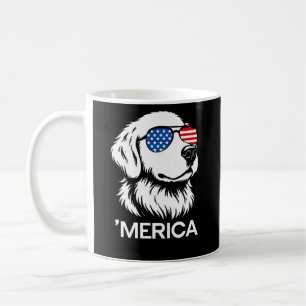 Patriotic Labrador American Flag Fourth of July Coffee Mug