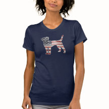Patriotic Labrador Retriever, American Flag