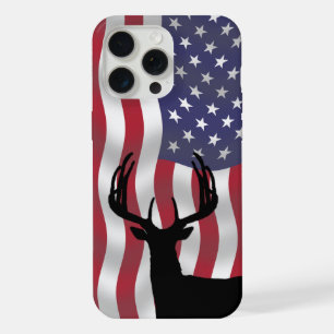 Patriotic Large Antlered Deer iPhone 15 Pro Max Case