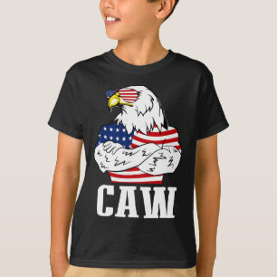 Patriotic Ld Eagle Caw 4th Of July American Flag A T-Shirt