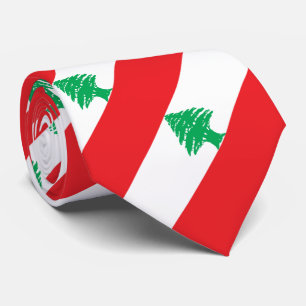 Patriotic Lebanon Flag Tie