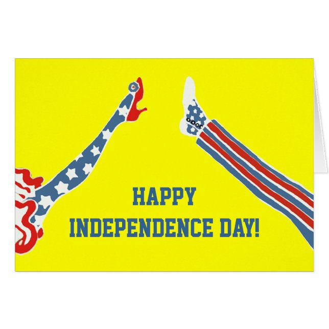 Patriotic Legs ~ Card (Front Horizontal)