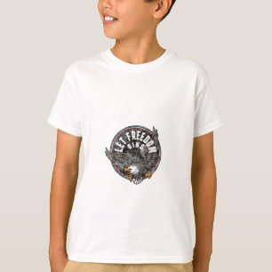 Patriotic Let Freedom Ring Vintage American Bald E T-Shirt