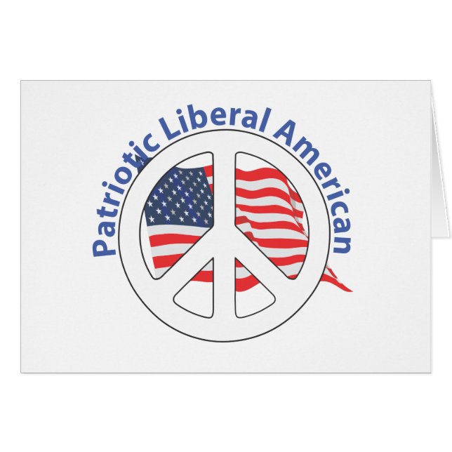 Patriotic Liberal American (Front Horizontal)