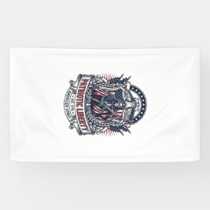Patriotic Liberty Reaper Dark Patriot Skeleton & R Banner
