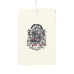 Patriotic Liberty Reaper Dark Patriot Skeleton & R Car Air Freshener