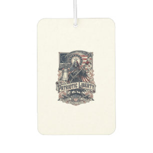 Patriotic Liberty Reaper Dark Patriot Skeleton & R Car Air Freshener