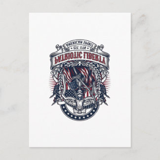 Patriotic Liberty Reaper Dark Patriot Skeleton & R Postcard