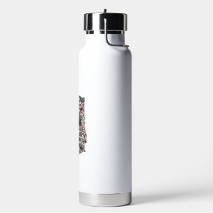 Patriotic Liberty Reaper Dark Patriot Skeleton & R Water Bottle