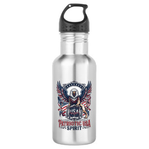 Patriotic Lion Eagle Guardian Animal Hybrid Patrio 532 Ml Water Bottle