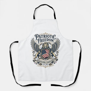 Patriotic Lion Eagle Guardian Animal Hybrid Patrio Apron