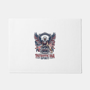 Patriotic Lion Eagle Guardian Animal Hybrid Patrio Doormat