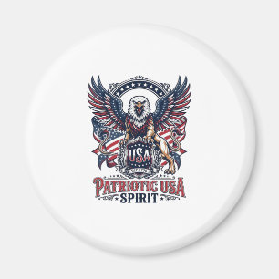 Patriotic Lion Eagle Guardian Animal Hybrid Patrio Magnet