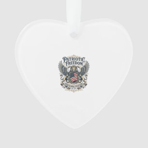 Patriotic Lion Eagle Guardian Animal Hybrid Patrio Ornament