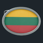 Patriotic Lithuania Flag Belt Buckle<br><div class="desc">Patriotic flag of Lithuania.</div>