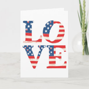 patriotic love card