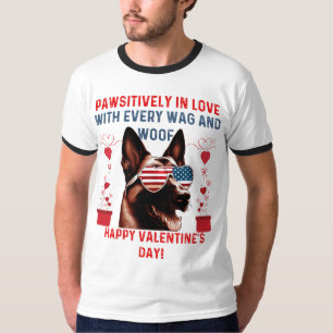 Patriotic Love for Paws: Valentine’s Day Celeb T-Shirt