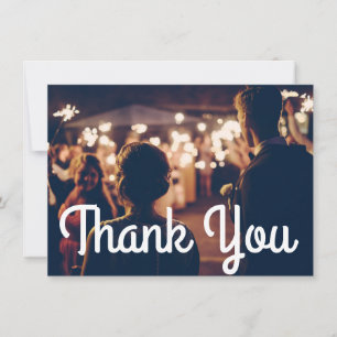 Patriotic Love II Fourth of July Wedding Thank You Card