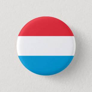 Patriotic Luxembourg Flag 3 Cm Round Badge