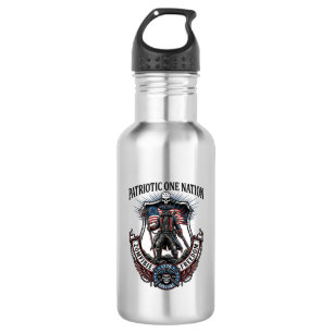 Patriotic Mad Road 1776 Warrior Zombie Apocalypse 532 Ml Water Bottle