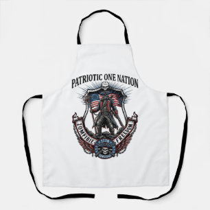 Patriotic Mad Road 1776 Warrior Zombie Apocalypse  Apron