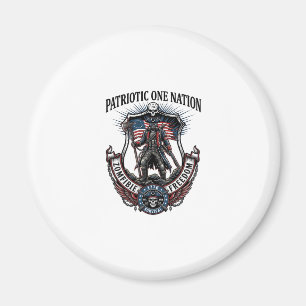 Patriotic Mad Road 1776 Warrior Zombie Apocalypse Magnet