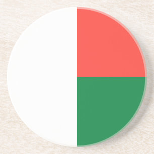 Patriotic Madagascar Flag Coaster