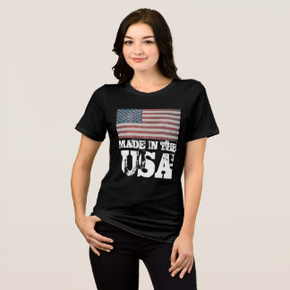 PATRIOTIC MADE IN THE USA  WOMENS T-Shirt Tri-Blend Shirt