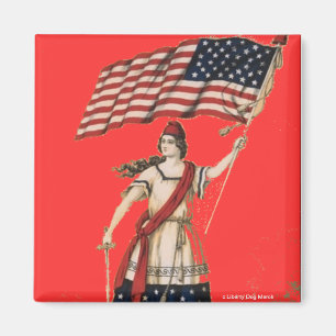 PATRIOTIC MAGNETS - 4TH OF JULY - AMERICA - USA