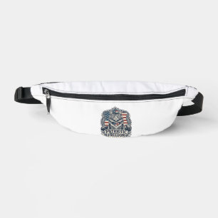 Patriotic Maine Coon Cat Bum Bags