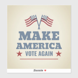 Patriotic 'Make America Vote Again' Square Sticker