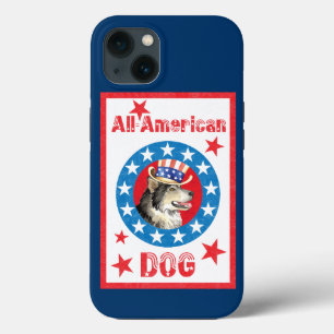 Patriotic Malemute iPhone 13 Case