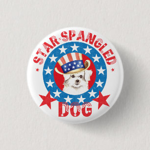 Patriotic Maltese 3 Cm Round Badge