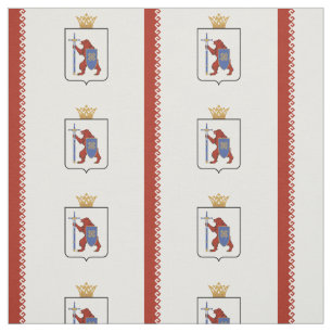 Patriotic Mari El Flag Fabric
