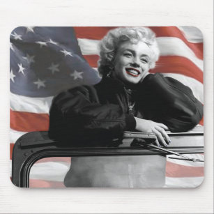 Patriotic Marilyn Mouse Pad