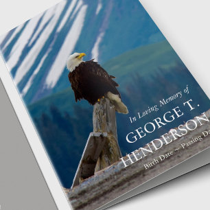 Patriotic Masculine Sympathy Funeral Thank You 