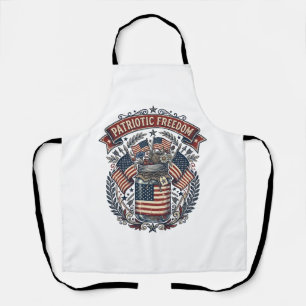 Patriotic Mason Jar Country Life Apron