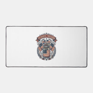 Patriotic Mason Jar Country Life Desk Mat