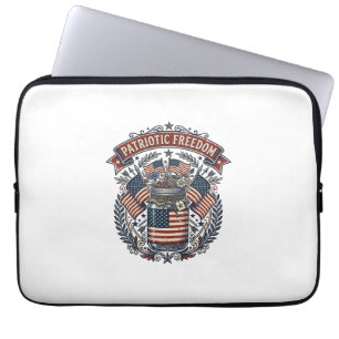 Patriotic Mason Jar Country Life Laptop Sleeve