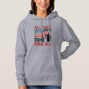Patriotic Memorial All Gave Some Some Gave All Shi Hoodie