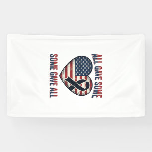 Patriotic Memorial Heart Ribbon Veteran Shirt Desi Banner