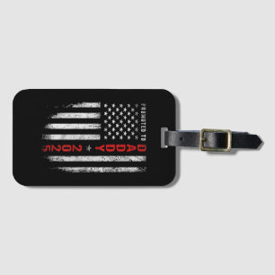 Patriotic Mens Promoted To Daddy Est 2025 First Ti Luggage Tag