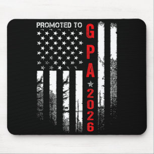 Patriotic Mens Promoted To G Pa Est 2026 First Tim Mouse Pad