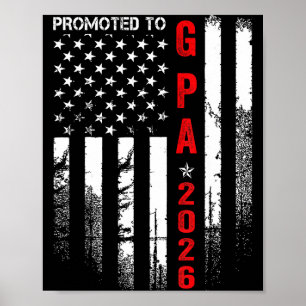 Patriotic Mens Promoted To G Pa Est 2026 First Tim Poster