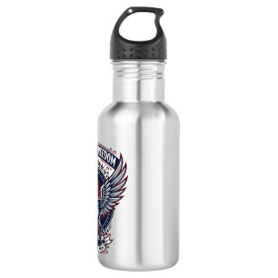 Patriotic Metal Wings Patriot Music Rock Metal Pat 532 Ml Water Bottle