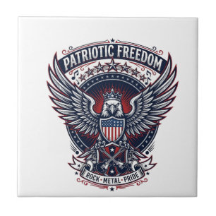 Patriotic Metal Wings Patriot Music Rock Metal Pat Tile