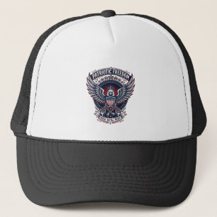 Patriotic Metal Wings Patriot Music Rock Metal Pat Trucker Hat