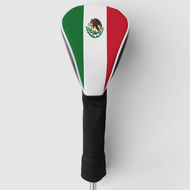 Patriotic Mexico flag Golf Head Cover (Front)