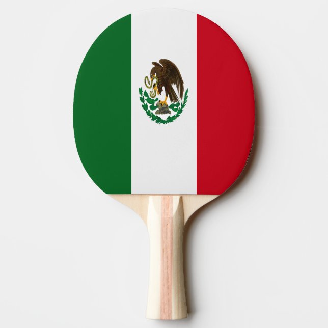 Patriotic Mexico flag Ping Pong Paddle (Back)