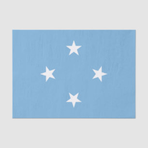 Patriotic Micronesia Flag Tissue Paper